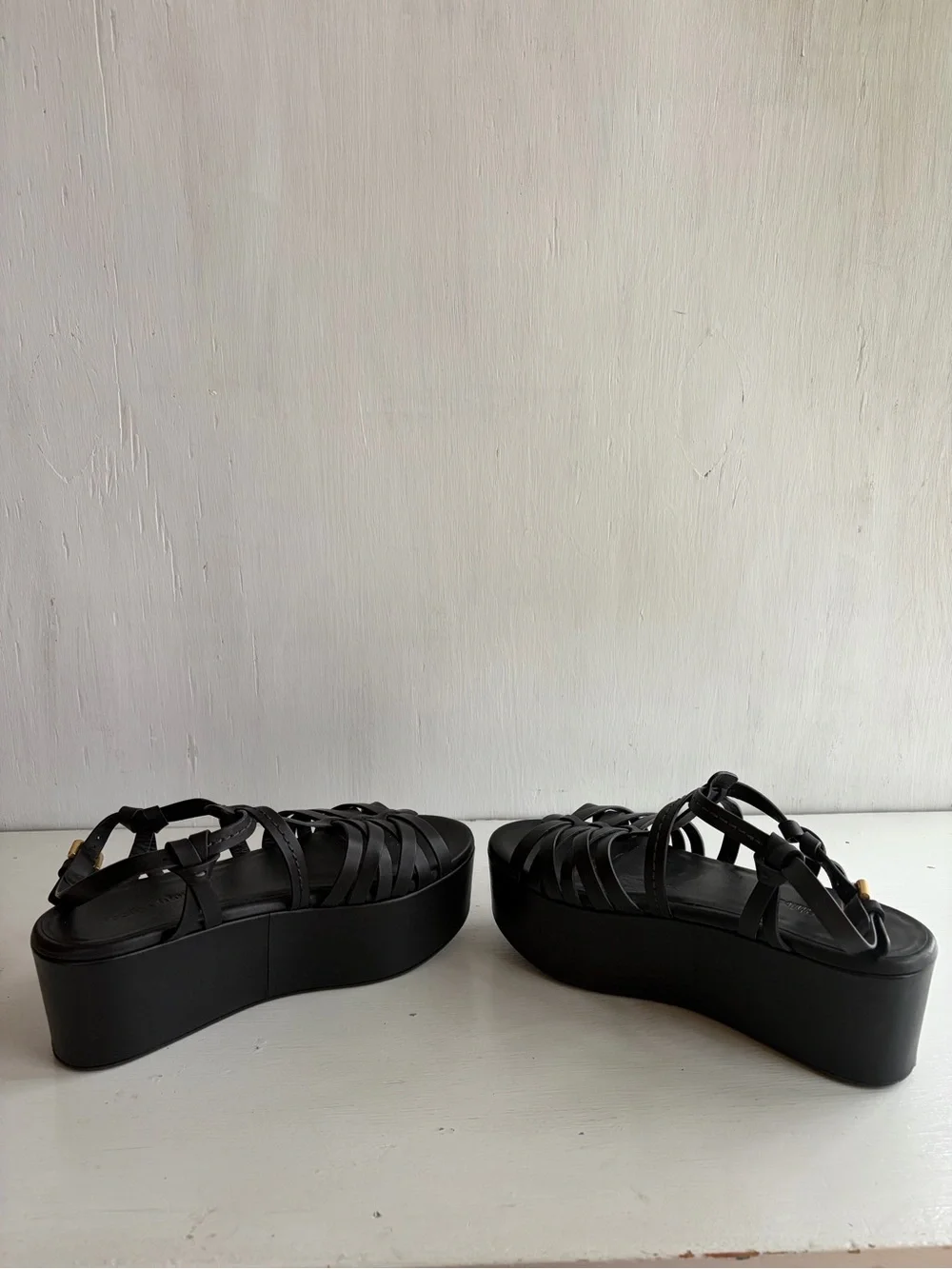 See by Chloé Sierra Black Strappy Platform Sandals – Chunky Wedge